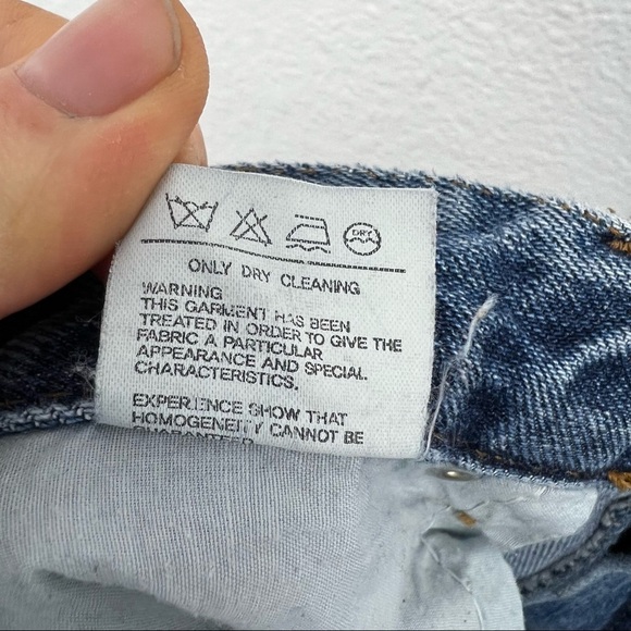 AERIN High Rise Straight Leg Jeans, Medium Wash, Size Large - Picture 4 of 5